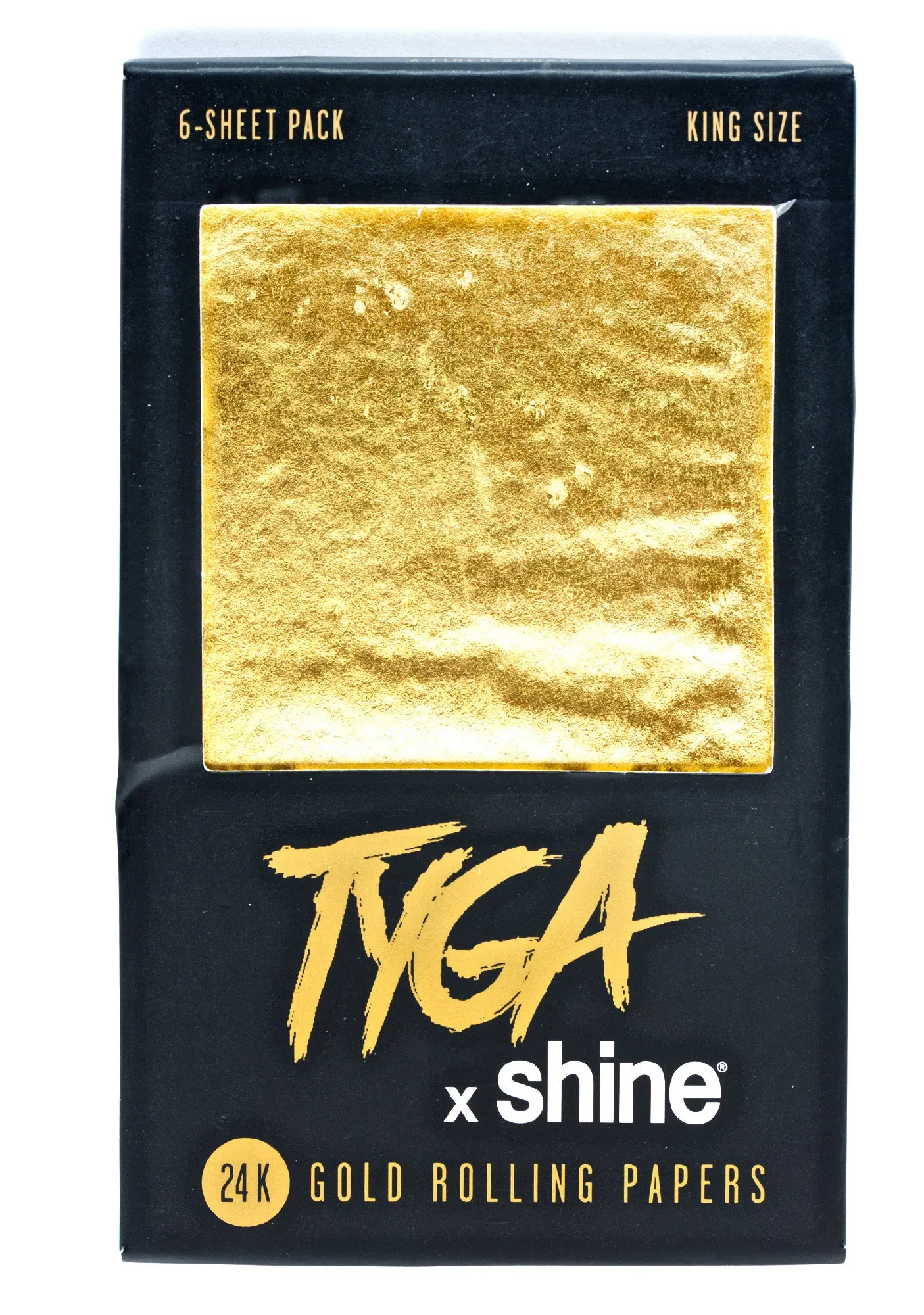 24K Gold King Size Rolling Papers 6-Sheet Pack-