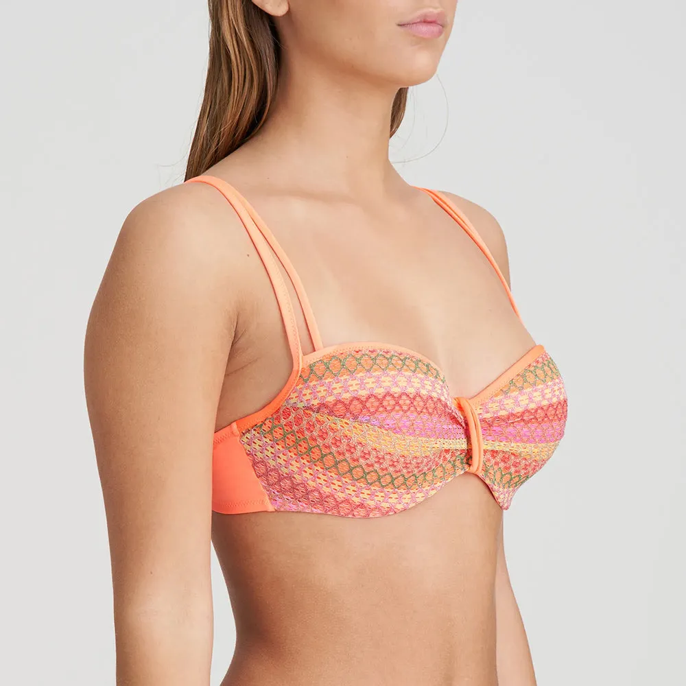 Almoshi Juicy Pink Padded Balcony Bikini Top