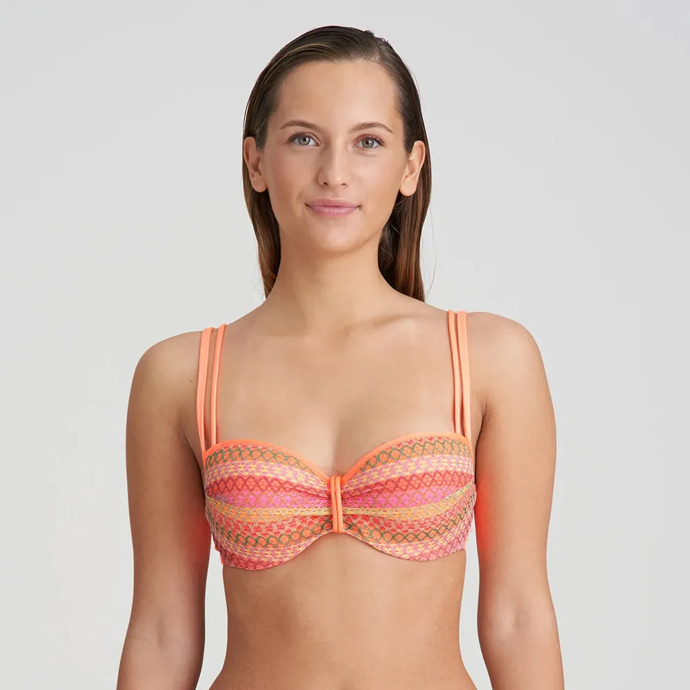 Almoshi Juicy Pink Padded Balcony Bikini Top