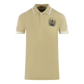 Aquascutum Tipped Aldis Beige Polo Shirt