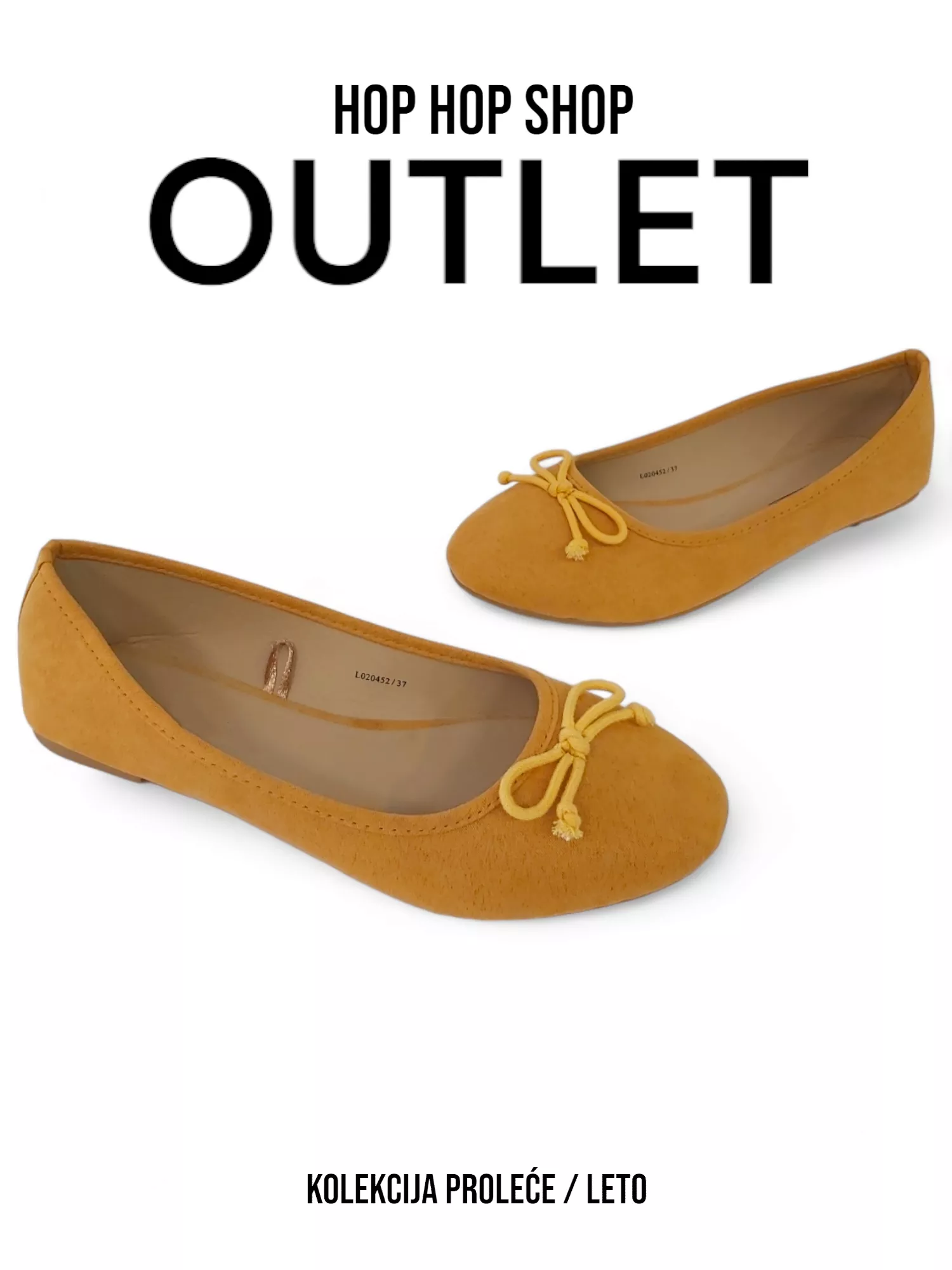 Ballerina flats L020452  - YELLOW