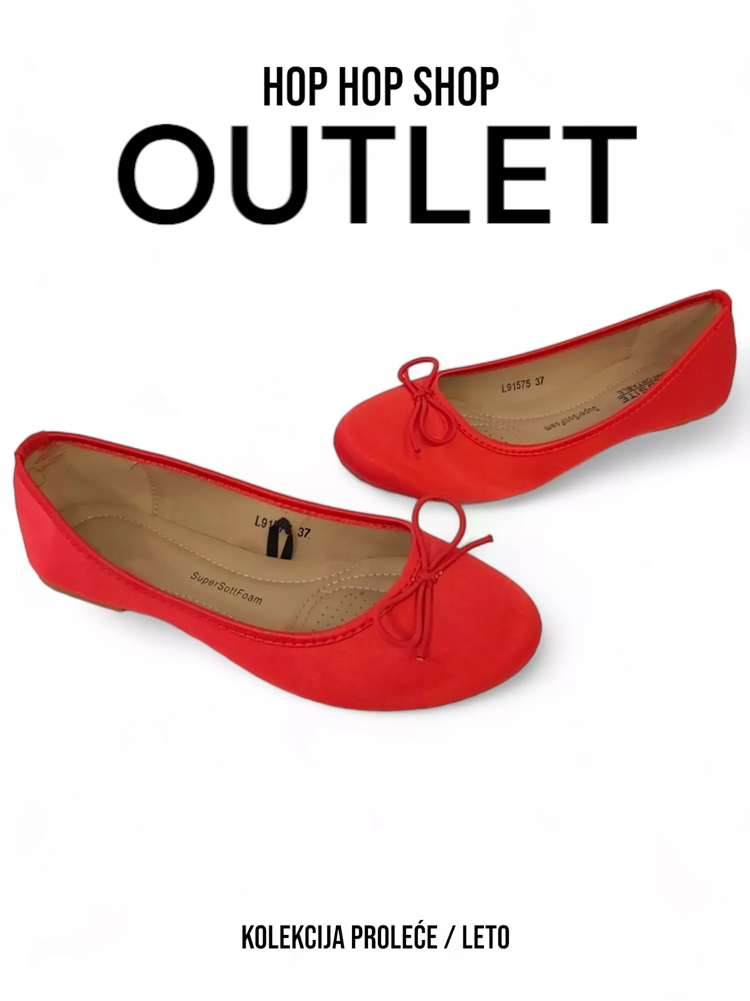 Ballerina flats L91575 - RED