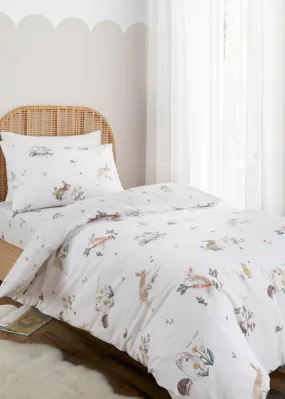 Bianca Fine Linens Bunny Rabbit Friends Cotton Duvet Cover Set