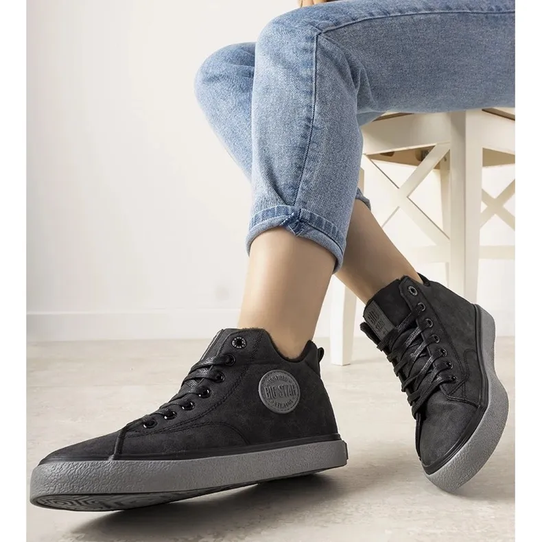 Big Star black insulated women's Giulia sneakers