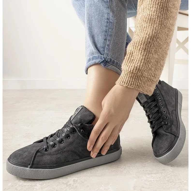 Big Star black insulated women's Giulia sneakers