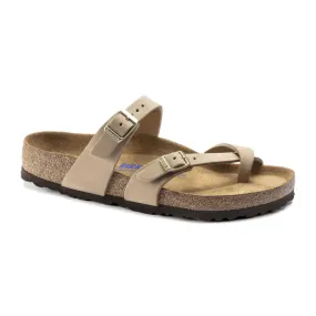 Birkenstock Mayari Soft Footbed Sandcastle Nubuck Women’s Sandals (Regular)