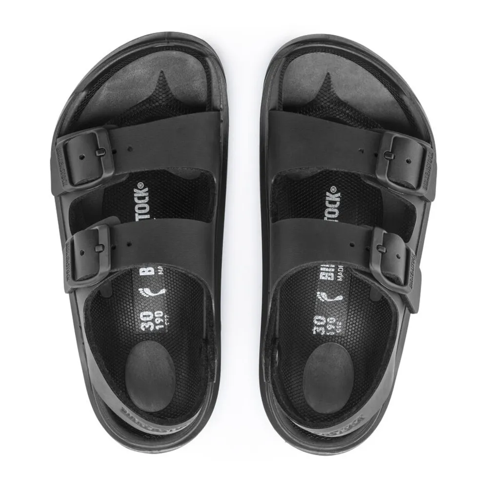 Birkenstock Mogami Black Birko-Flor Kid’s Sandals (Narrow)