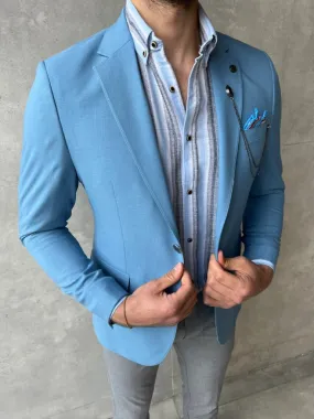 Blue Linen Jacket