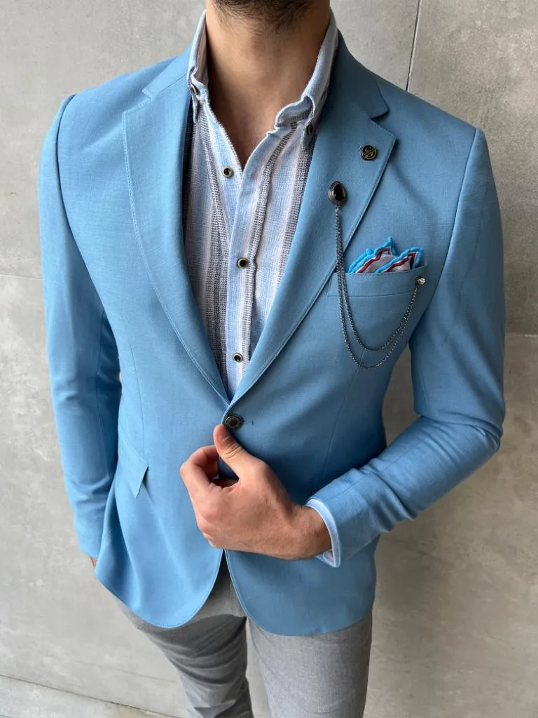 Blue Linen Jacket