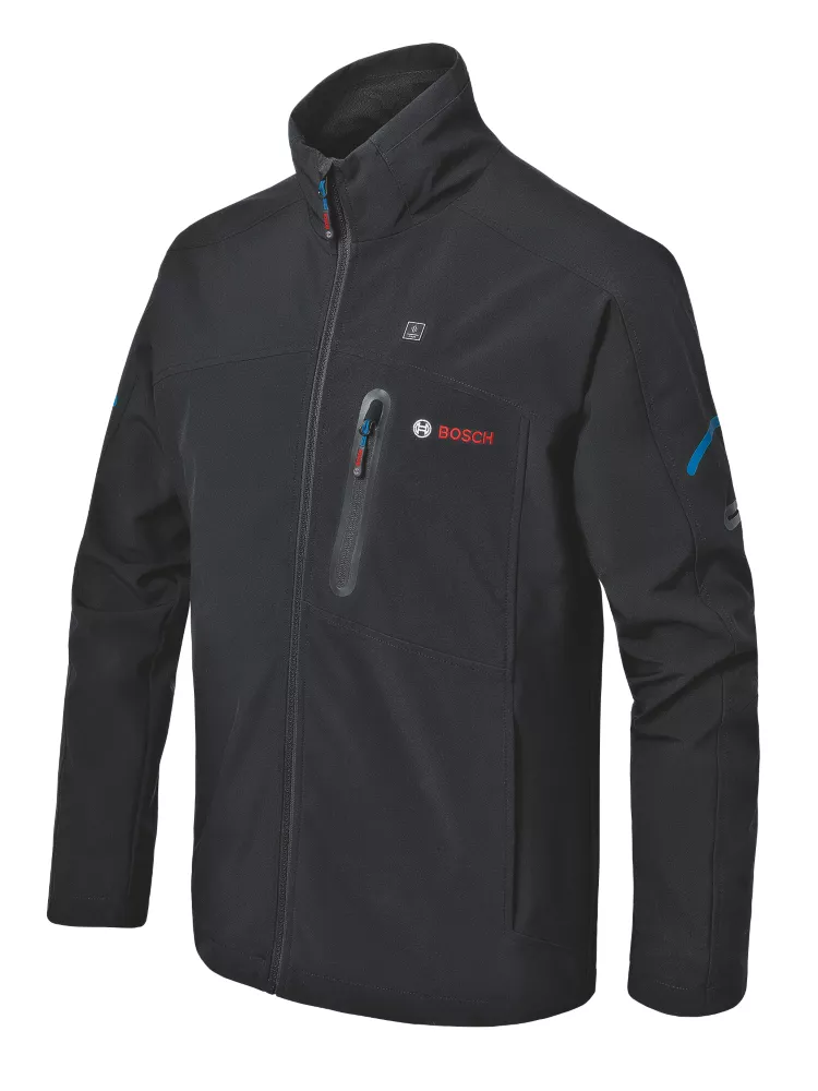 Bosch GHJ 12+18V XA 12 / 18V Li-Ion Airstream Heated Jacket Black Medium 39 1/4" Chest - Bare - Screwfix