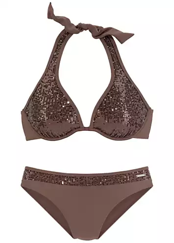 Bruno Banani Sequin Underwired Bikini Set | Grattan