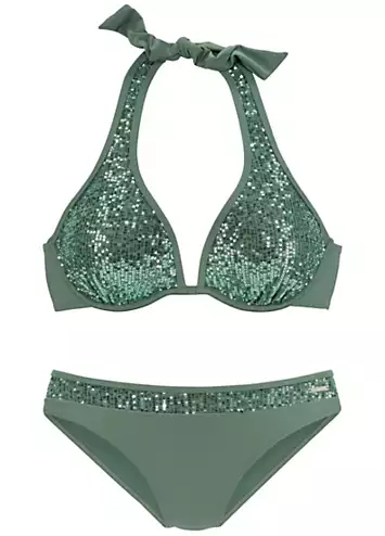 Bruno Banani Sequin Underwired Bikini Set | Grattan