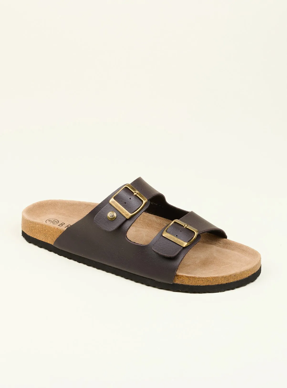 Buy BRAKEBURN Brown Two Strap Sandal 9 | Sandals and flip flops | Tu