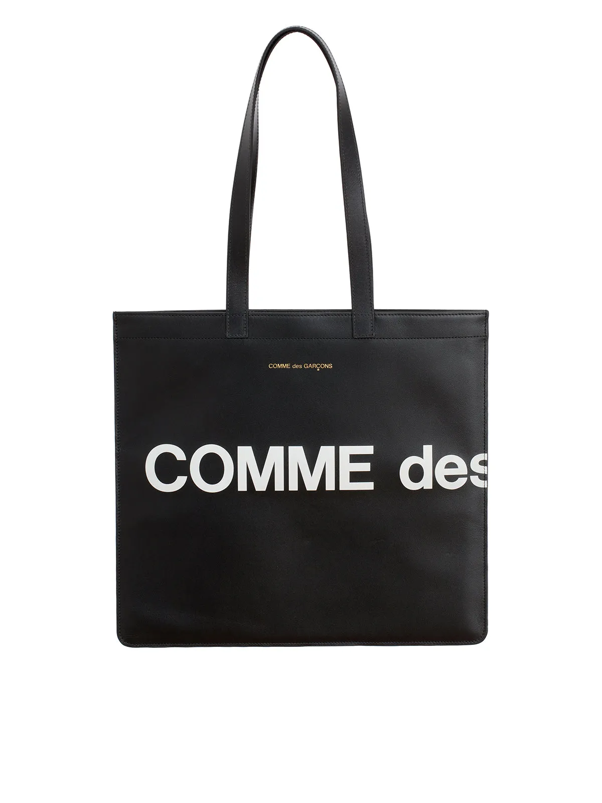 COMME DES GARONS WALLET Stylish Black Leather Tote Handbag for Men | CARRYOVER Collection