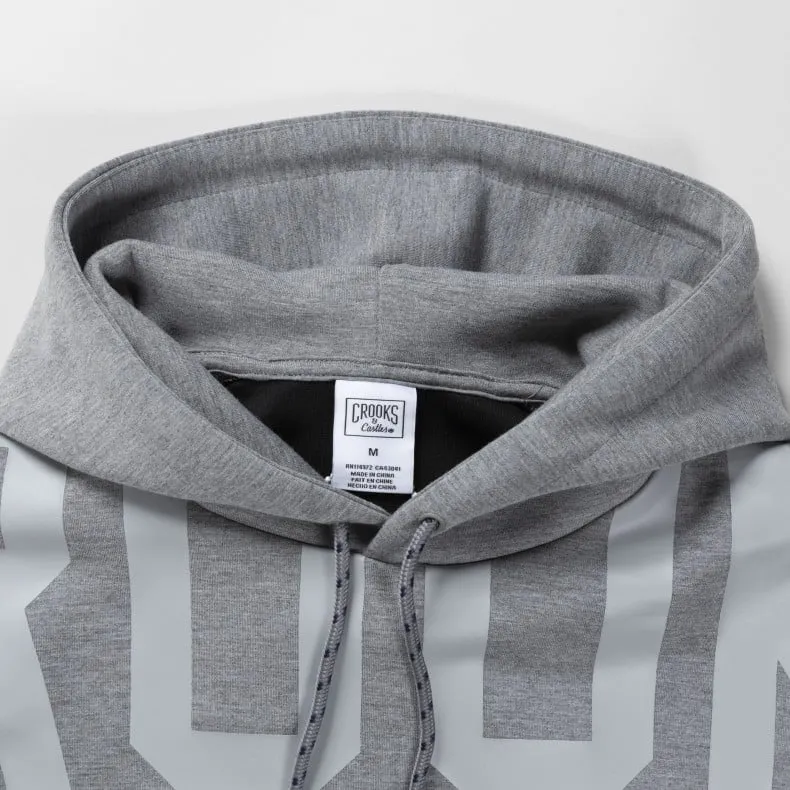 Crooks & Castles Rocket Pullover Hooded Sweatshirt (Heather Grey)