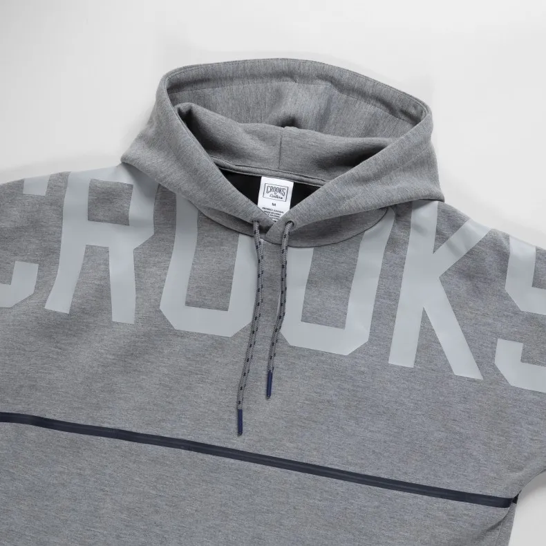 Crooks & Castles Rocket Pullover Hooded Sweatshirt (Heather Grey)