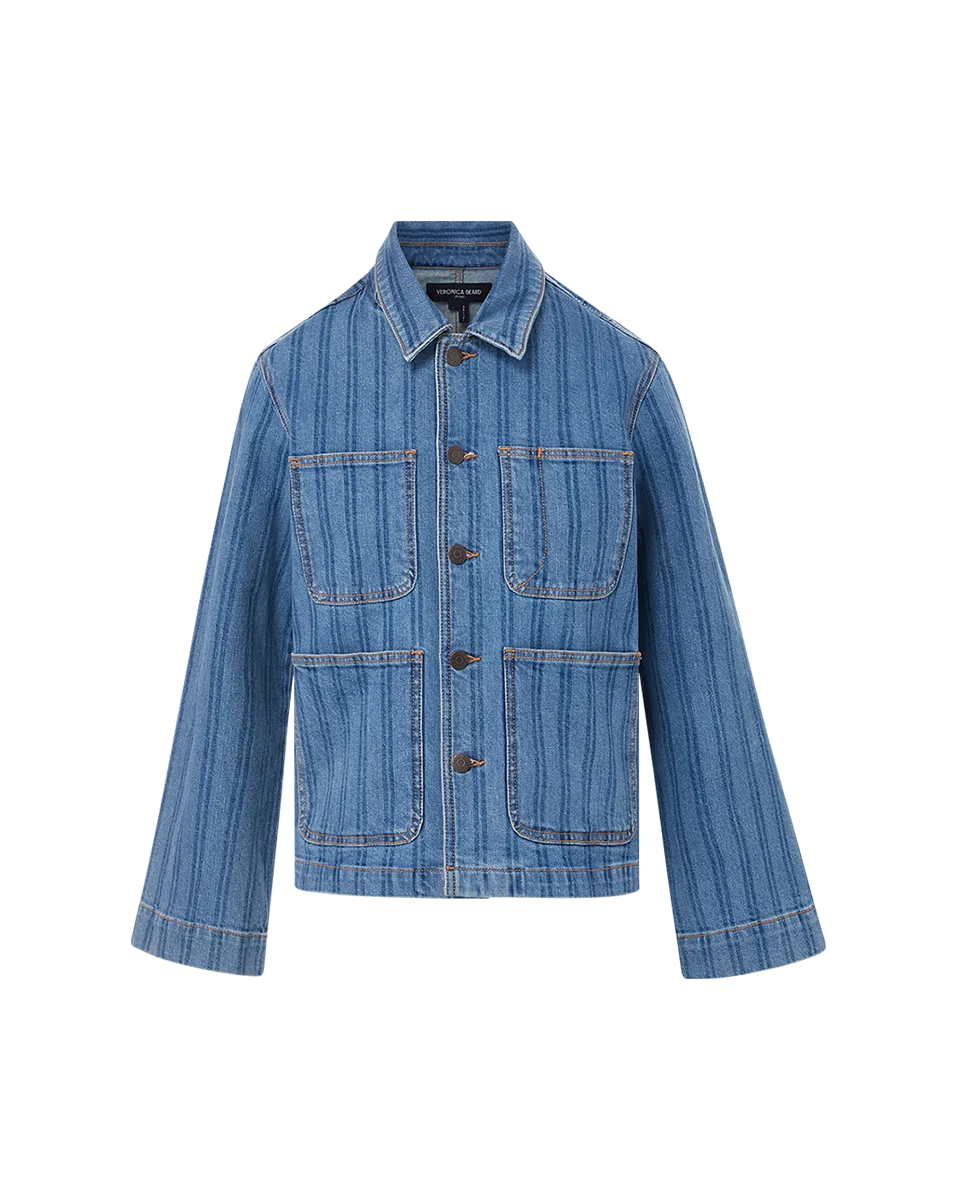 Dahl Striped Denim Chore Jacket