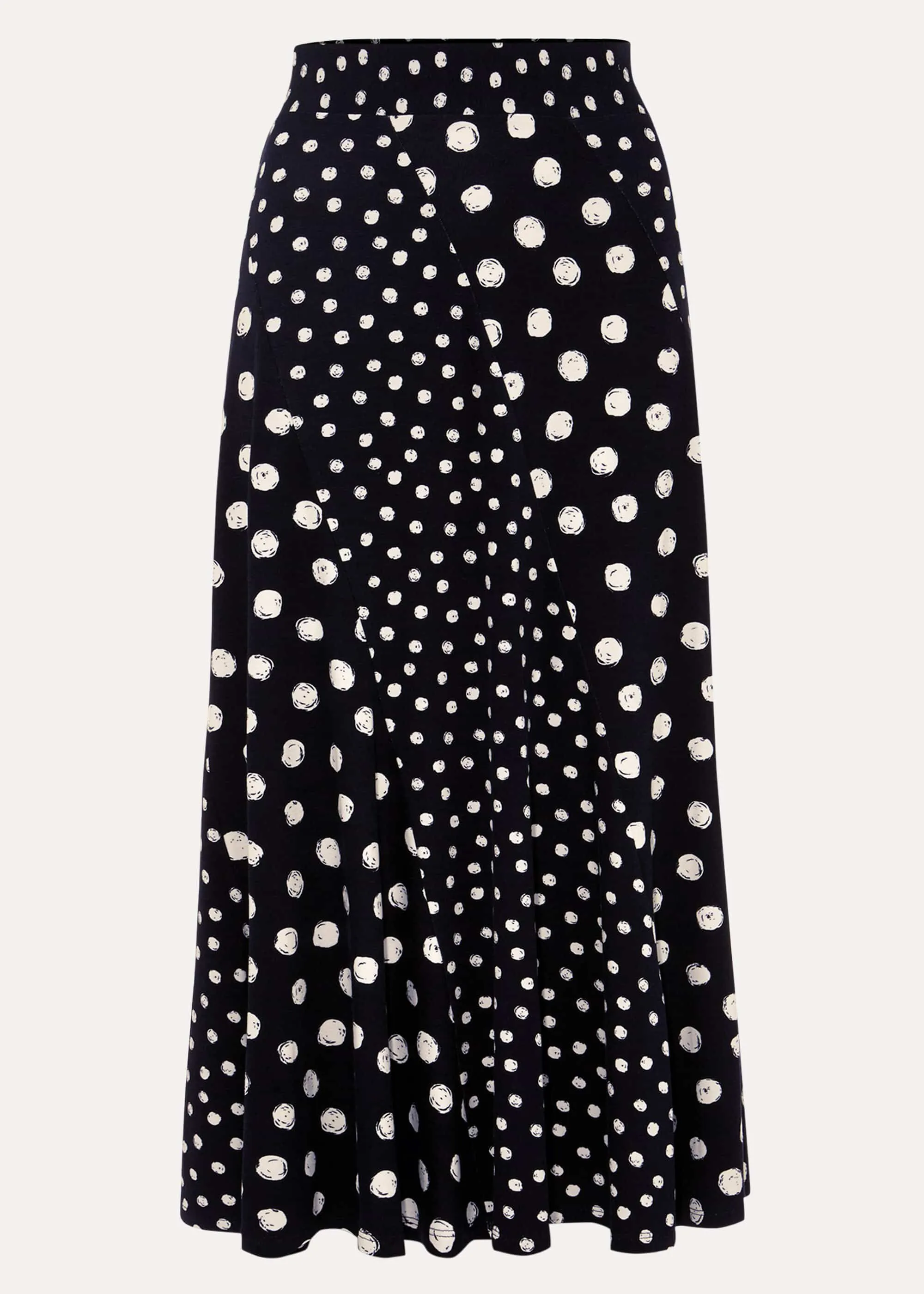 Denia Mixed Spot Panelled Skirt