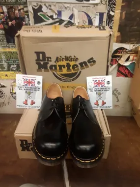 Dr Martens 1925z Made in England Black Steel Shoe Size 12