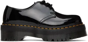 Dr. Martens Black Patent 1461 Quad Platform Derbys