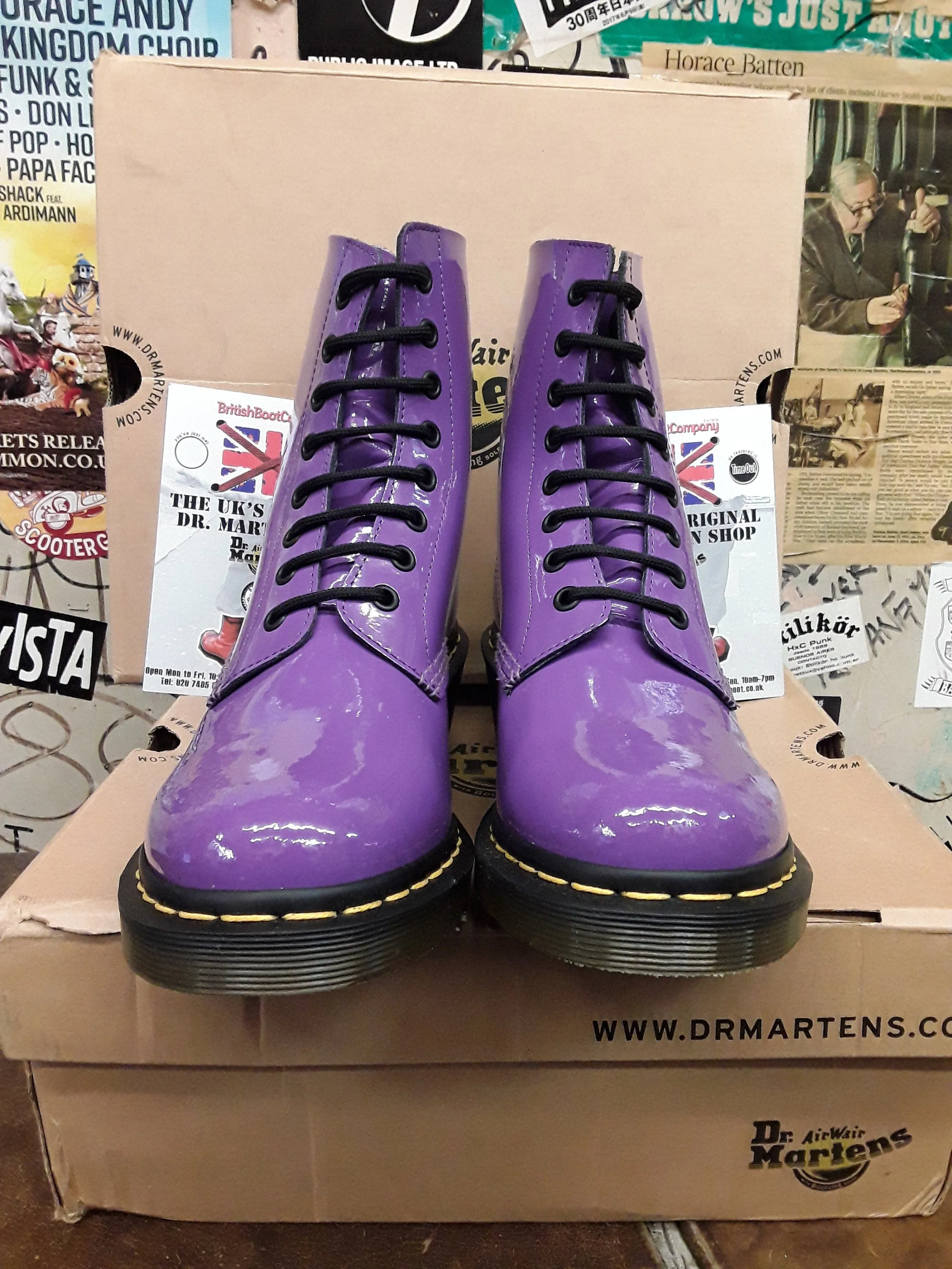 Dr Martens Clemency Purple Patent Various Sizes