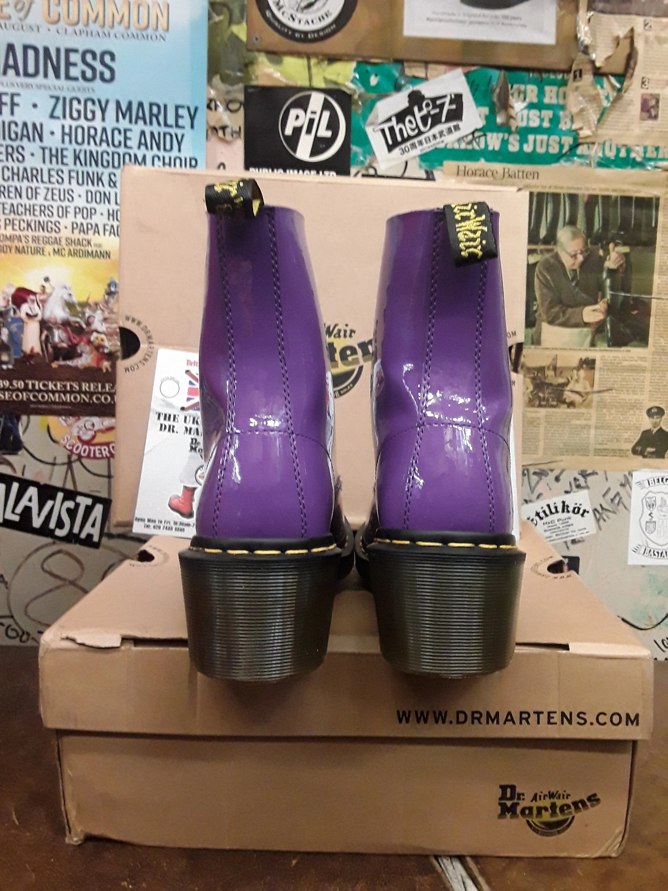 Dr Martens Clemency Purple Patent Various Sizes