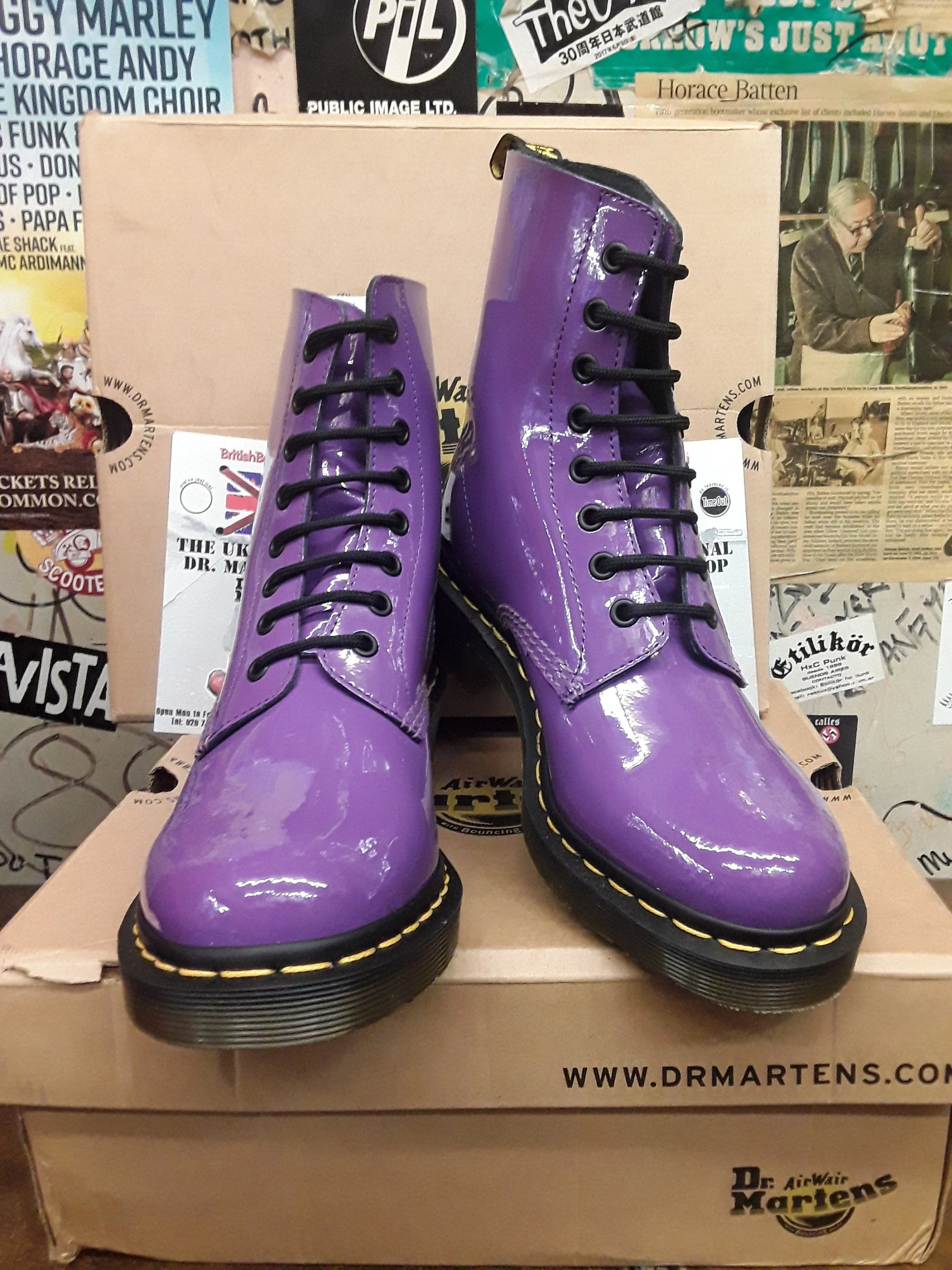 Dr Martens Clemency Purple Patent Various Sizes