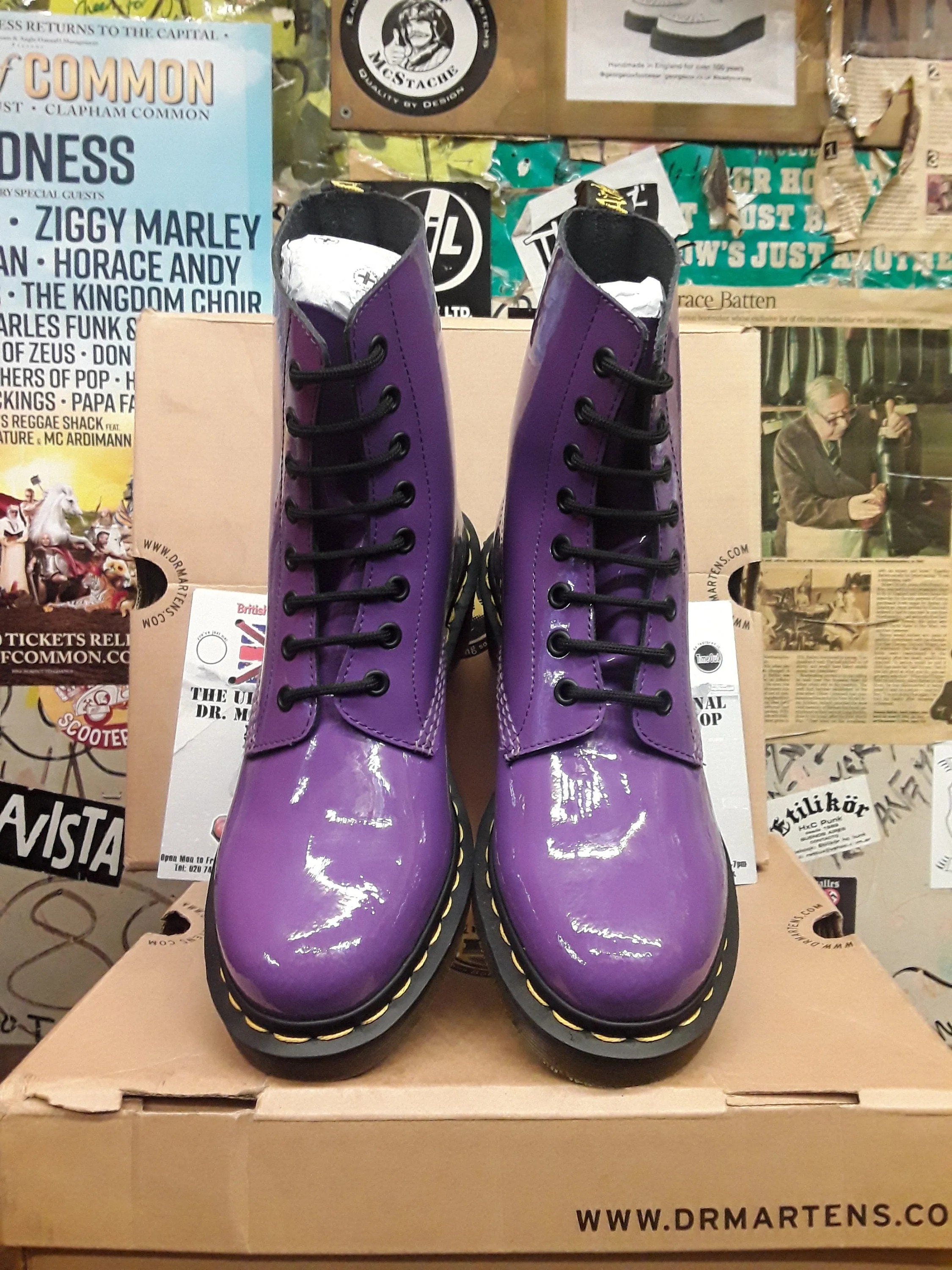 Dr Martens Clemency Purple Patent Various Sizes