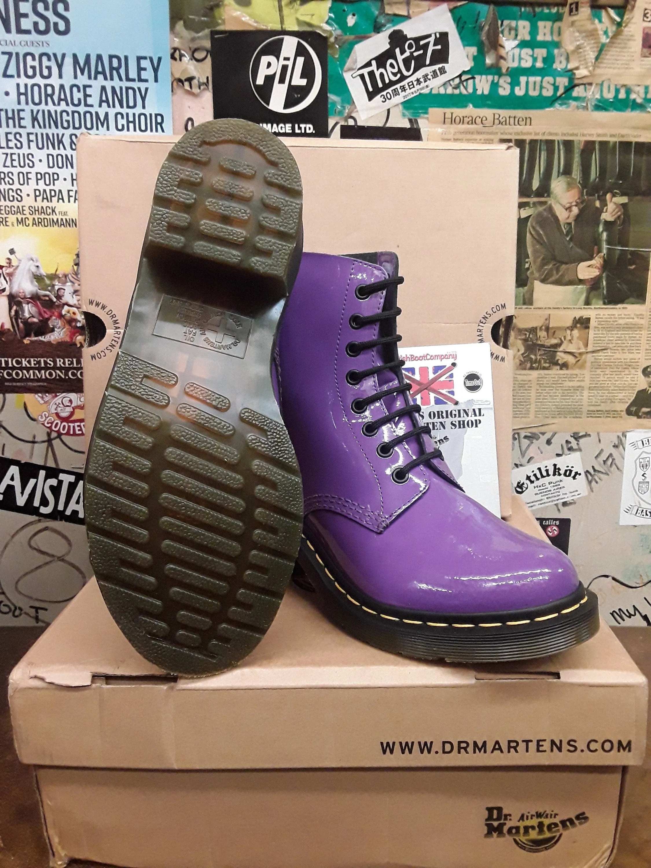 Dr Martens Clemency Purple Patent Various Sizes