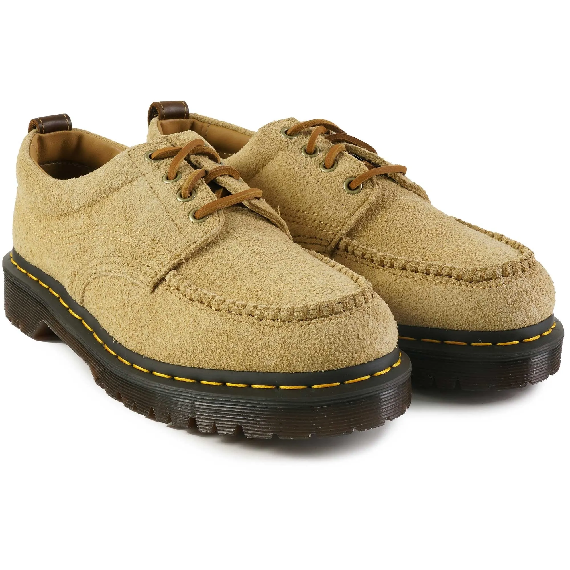 Dr. Martens Lowell 4-Eye Moc Toe Shoe - Tan Suede