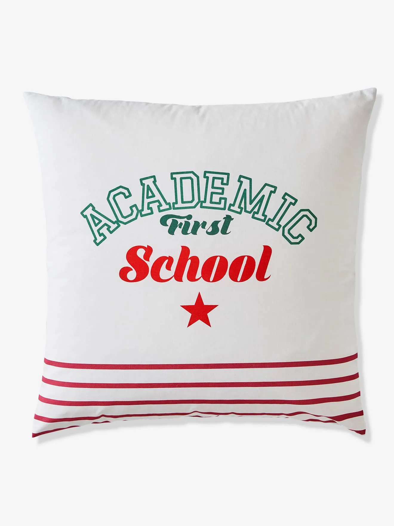 Duvet Cover + Pillowcase Set for Children, Academic - white medium solid with design