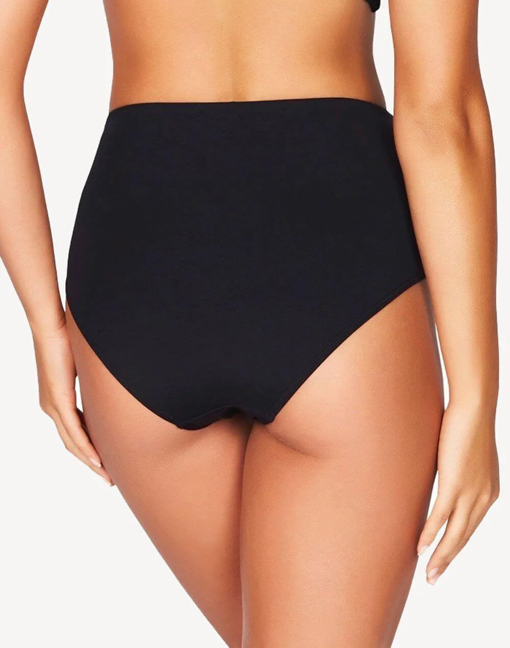 Essentials Gather Side High Waist Bikini Bottom