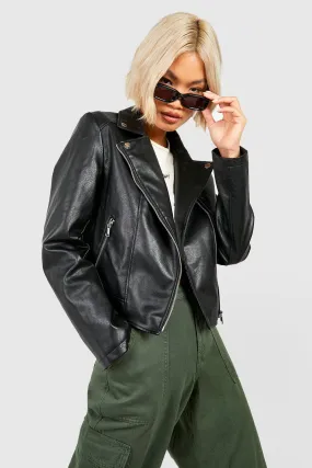 Faux Leather Moto Jacket