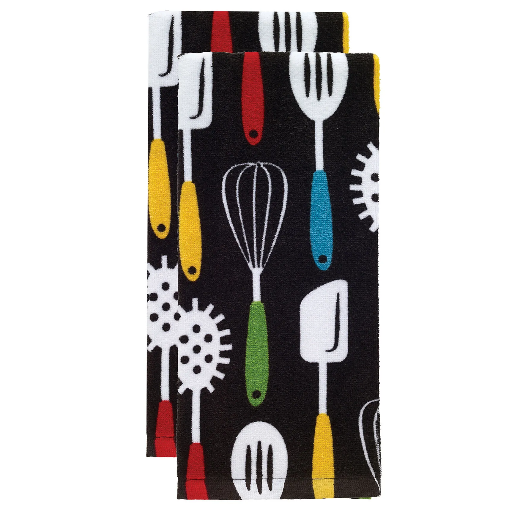 Fiber Reactive Print Kitchen Towels, Set Of 2 Towel