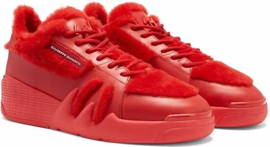 Giuseppe Zanotti Talon Winter low-top sneakers Red