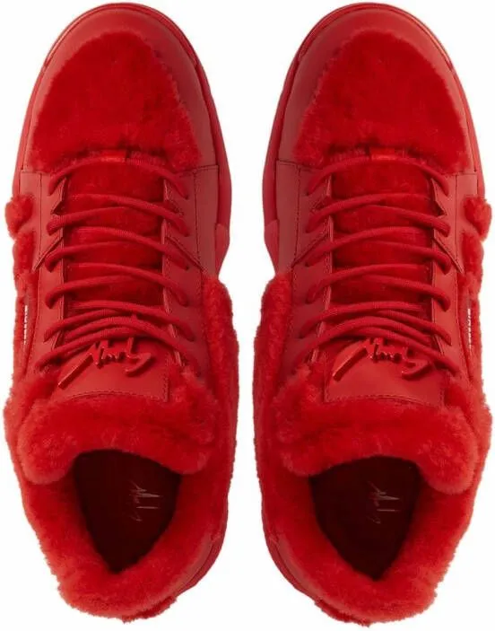 Giuseppe Zanotti Talon Winter low-top sneakers Red