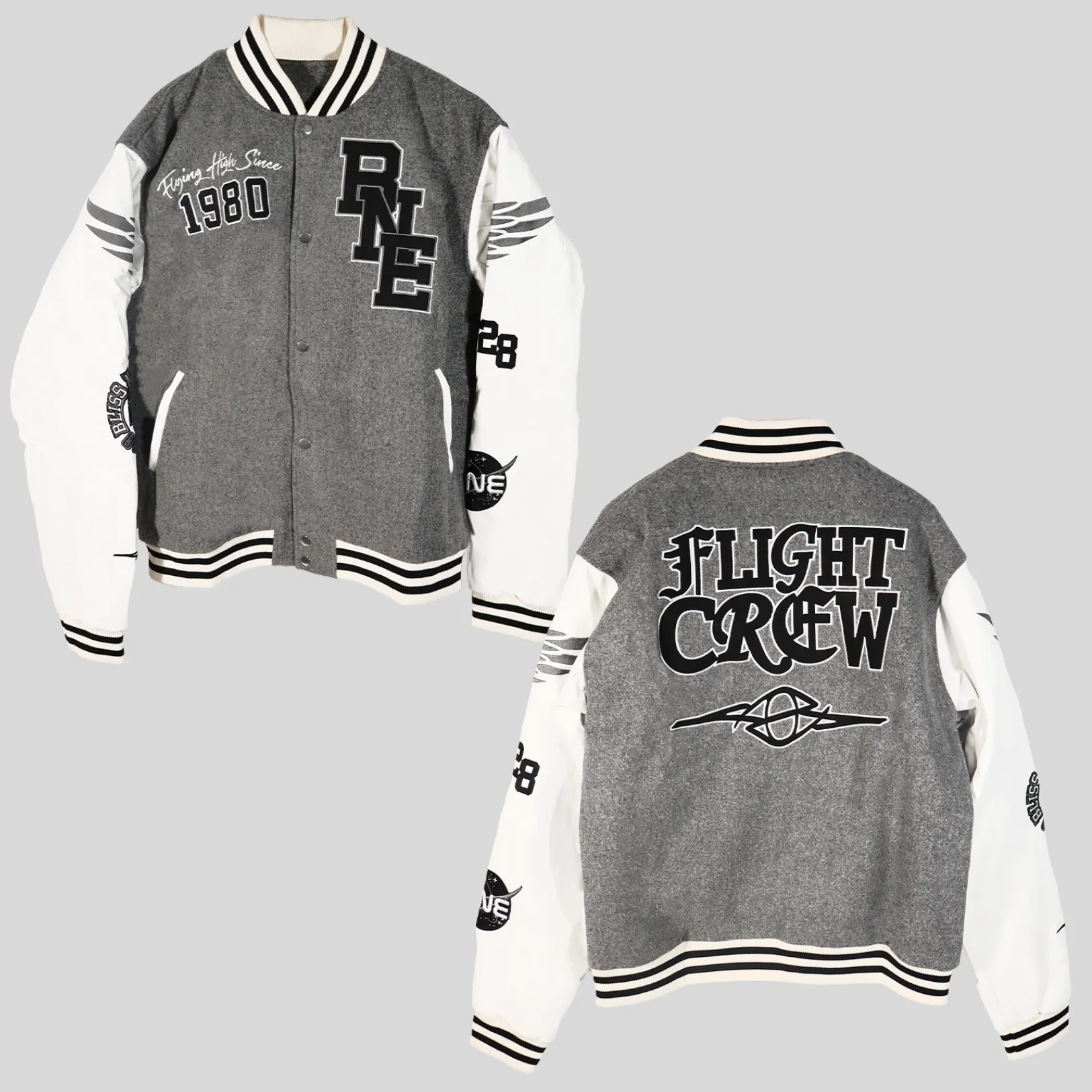 Grey Varsity Jacket