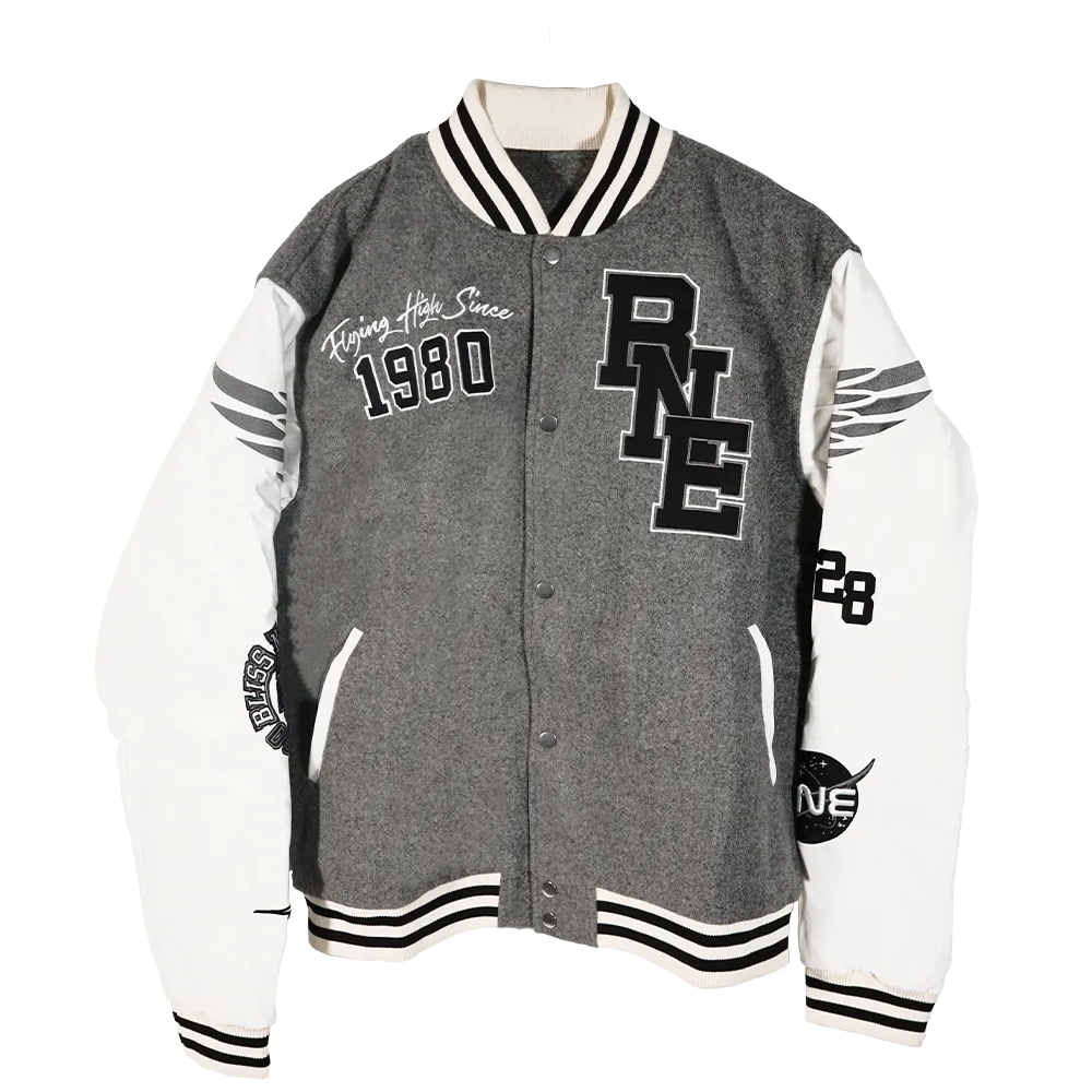 Grey Varsity Jacket