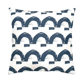 Happy Land Indigo Pillow