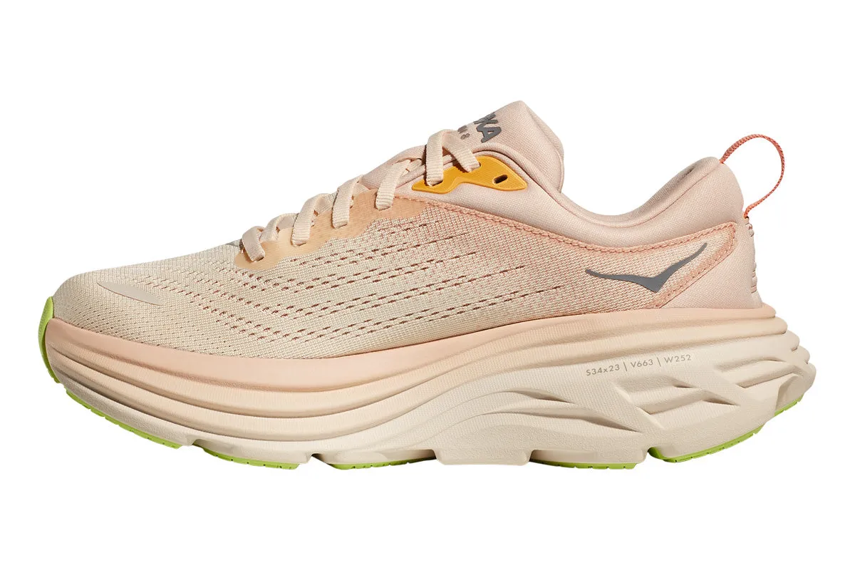 Hoka Bondi 8 B Cream/Vanilla Womens