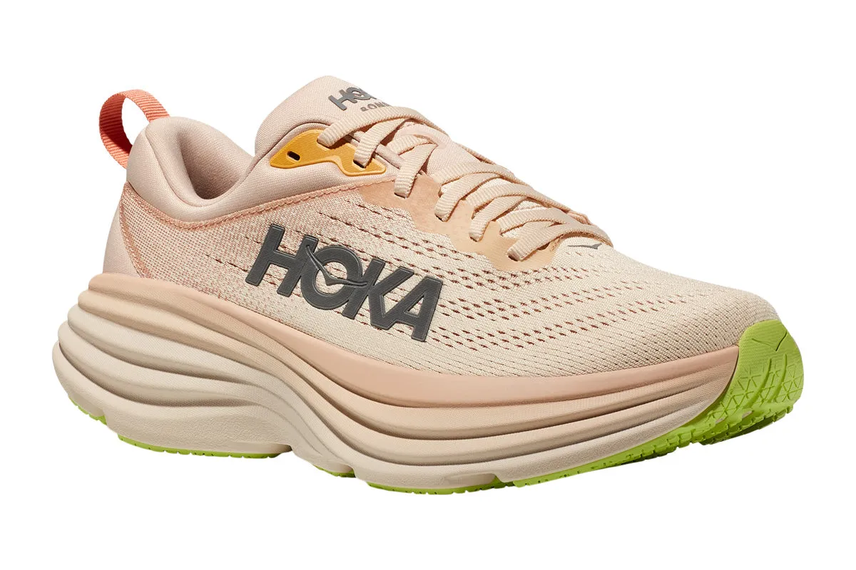 Hoka Bondi 8 B Cream/Vanilla Womens