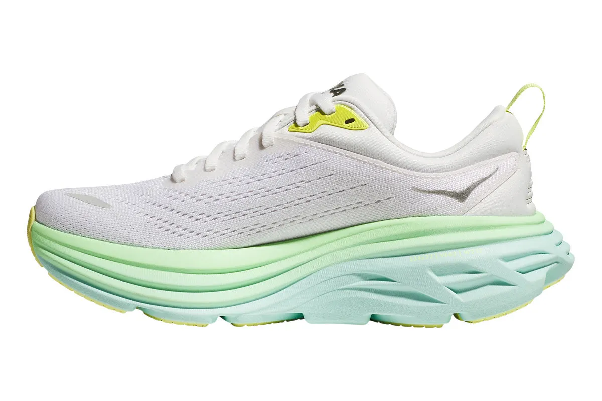 Hoka Bondi 8 D Blanc De Blanc / Sunlit Ocean Womens