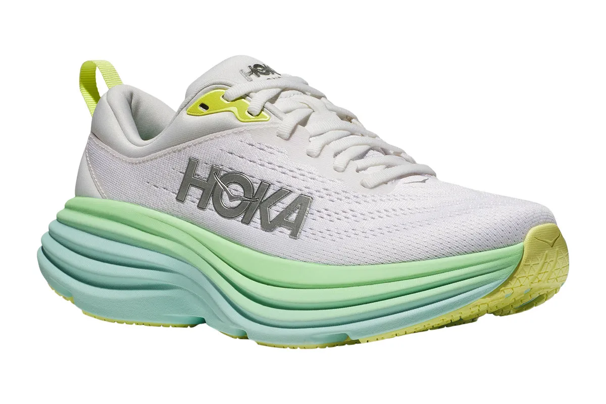 Hoka Bondi 8 D Blanc De Blanc / Sunlit Ocean Womens