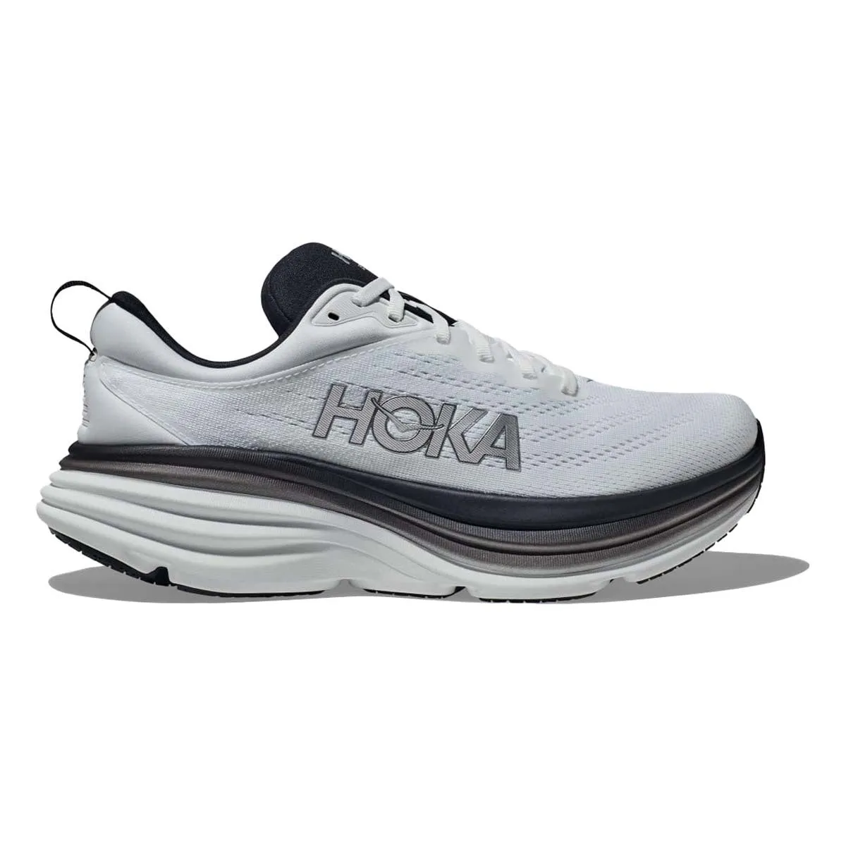 Hoka Bondi 8 White Black Men's