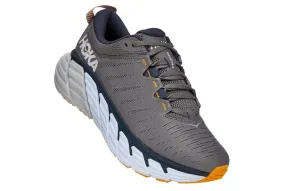 Hoka Mens Gaviota 3 ** Wide Width** Charcoal Gray/ Ombre Blue