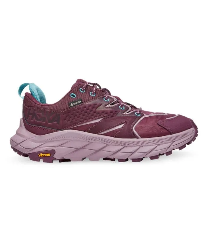 HOKA ONE Women's Anacapa Low Gore-Tex Waterproof  Hiker - Grape Wine/Elderberry