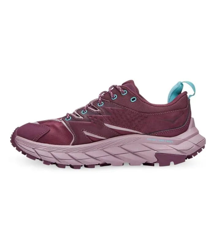 HOKA ONE Women's Anacapa Low Gore-Tex Waterproof  Hiker - Grape Wine/Elderberry