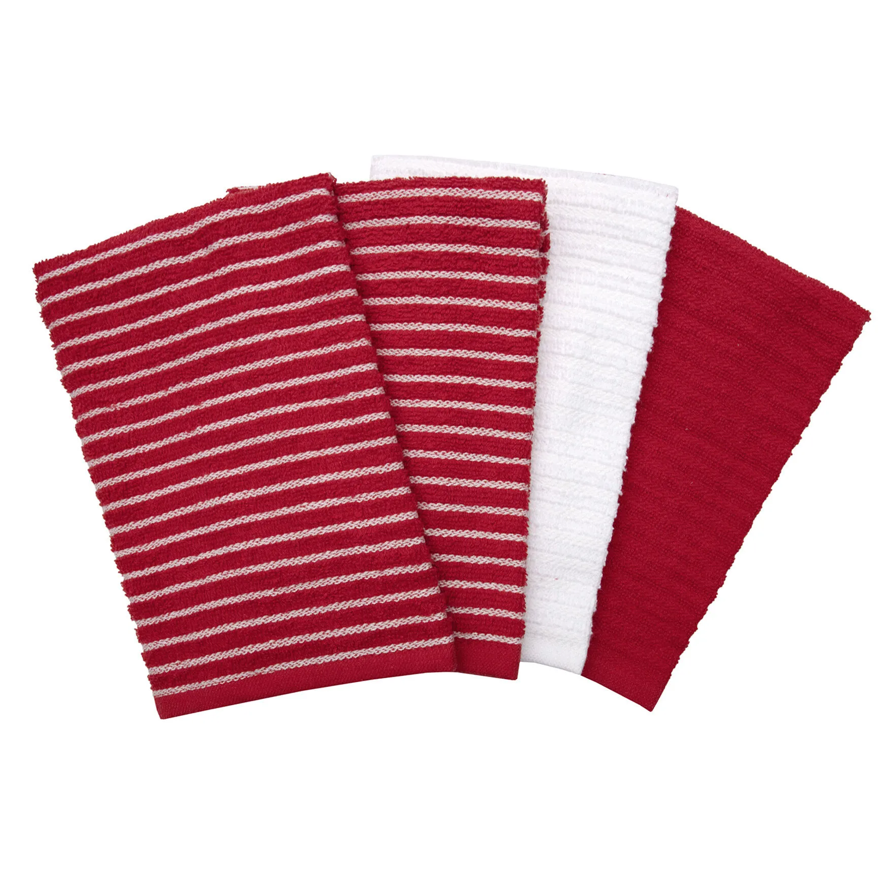 Horizontal Stripe Bar Mop Towels, Set Of 4 Kitchen Towel