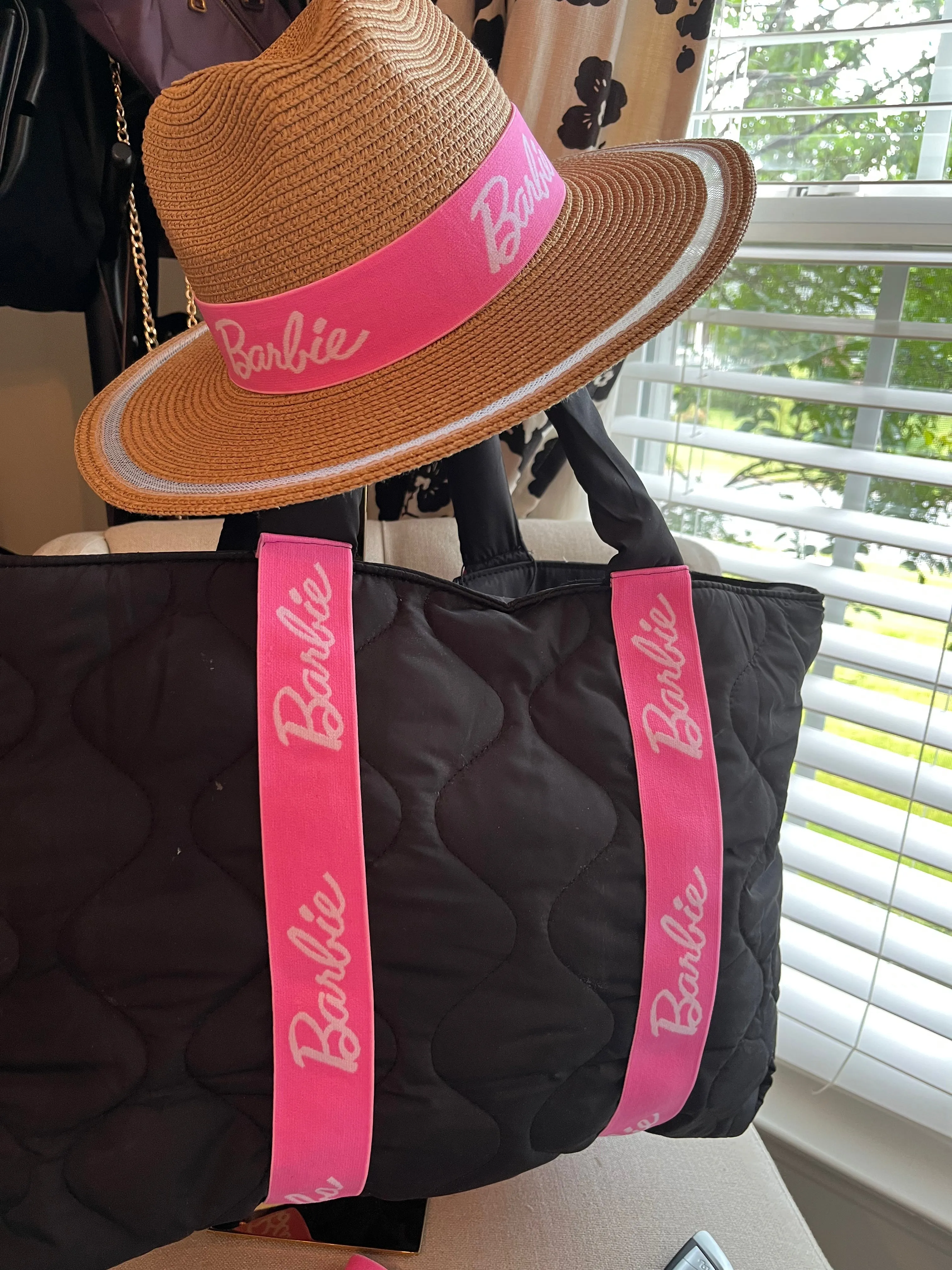 Inspired Barbie puffer Tote