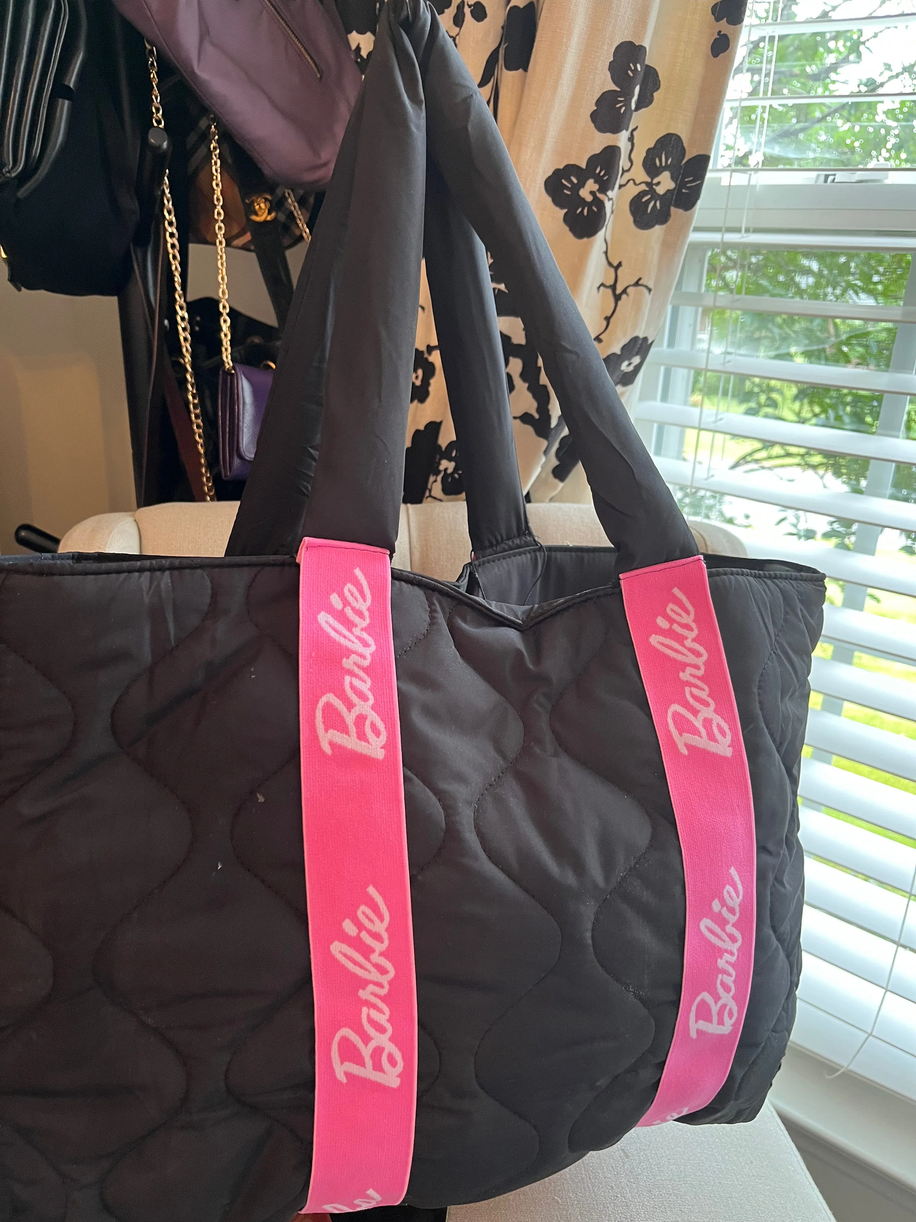 Inspired Barbie puffer Tote